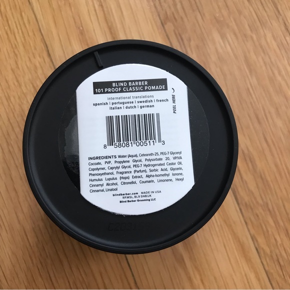 NWT Blind Barber Lot of 2: 101 Proof Classic Pomade - Picture 4 of 4